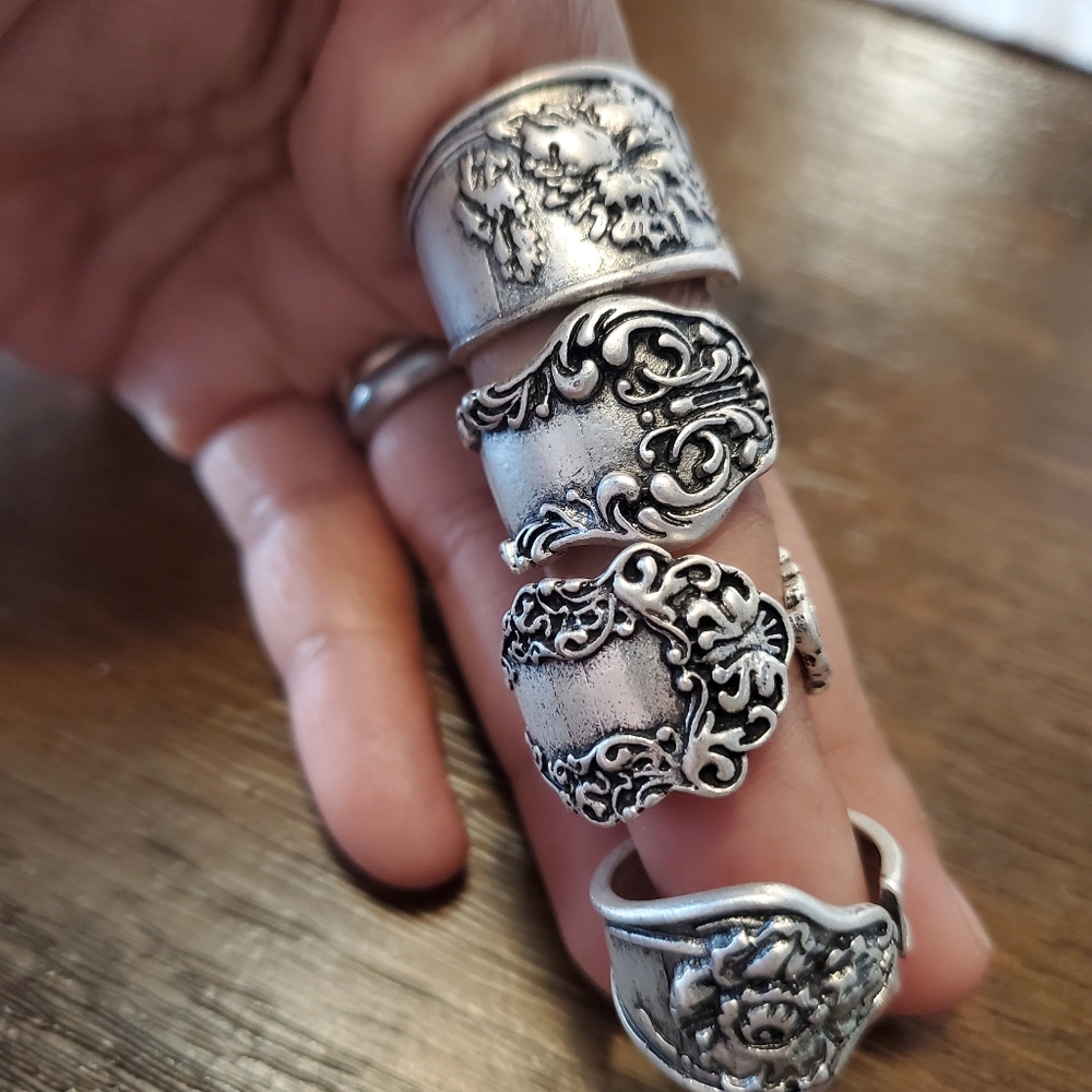 8 Pcs Spoon Rings - Picture 5 of 8